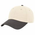 Basecap Einheitsgröße aus Textilgewebe in Creme/Anthrazit mit gebogenem Schirm für den Alltag