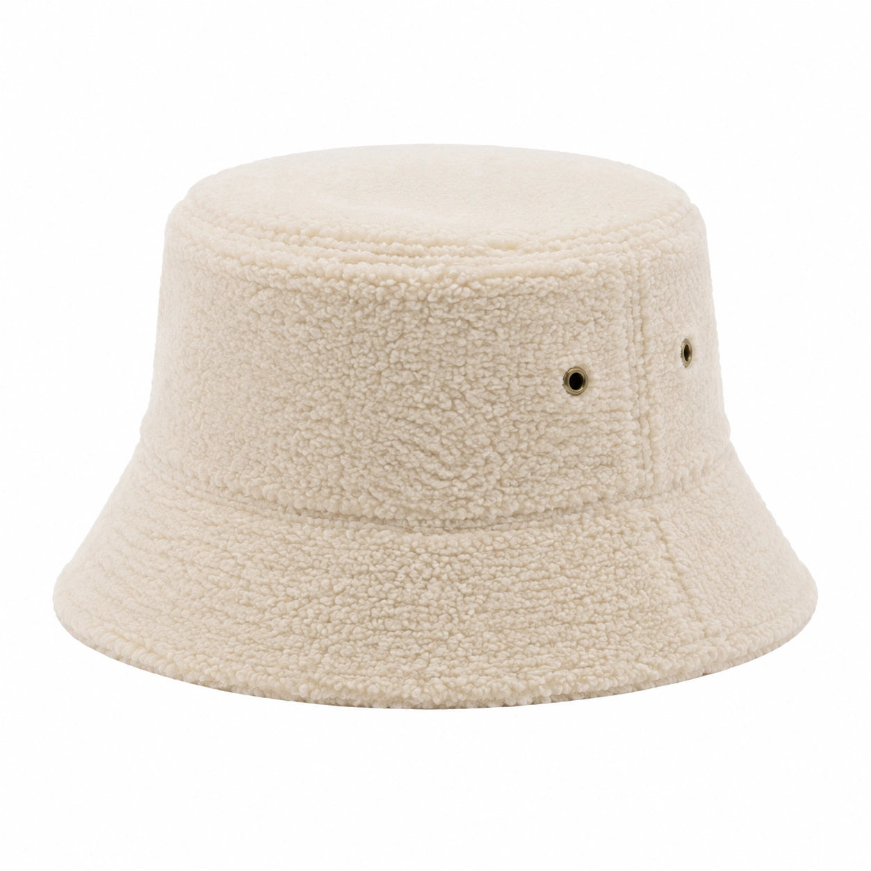 Fischerhut Einheitsgröße aus Teddyfleece Creme - weicher Freizeitstil