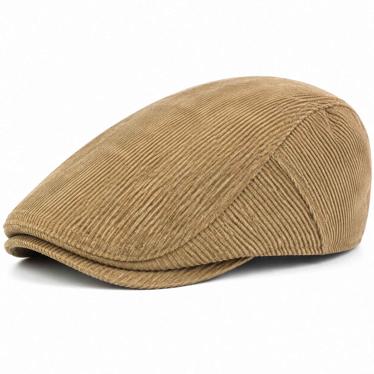 Schiebermütze Einheitsgröße aus Cord Beige - klassische Kopfbedeckung