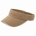 Sonnenvisier Einheitsgröße aus Textil in Beige mit elastischem Band